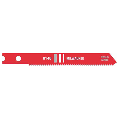 48-42-0140 Milwaukee Tool 2-3/4" Metal Cutting Jig Saw Blades, 24 Tpi, High Speed Steel, U-Shank, (5-Pk)