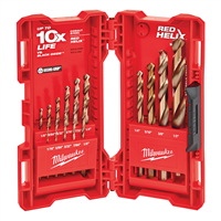 48-89-2331 Milwaukee Tool 15-Pc Cobalt Red Helix Drill Bit Kit