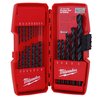 48-89-2801 Milwaukee Tool Thunderbolt Black Oxide Jobber Length 21-Pc Drill Bit Set In Case