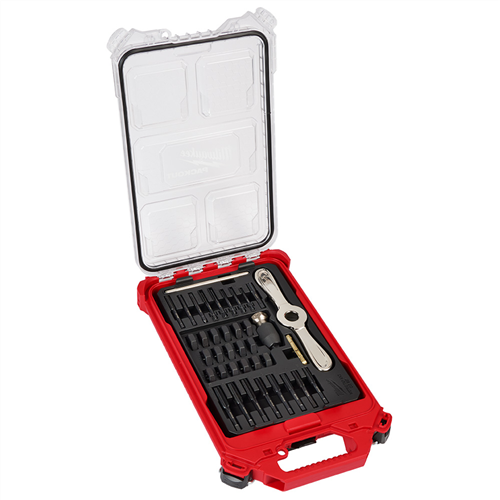 49-22-5603 Milwaukee 38Pc Metric Tap & Die Packout Set W/ Hex-Lok 2-In-1 Handle