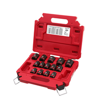 49-66-7013 Milwaukee Tool 14Pcshockwave Impact Duty 1/2" Drive Metric Standard 6 Point Socket Set