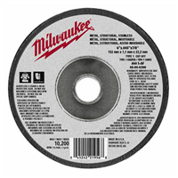 49-94-6300 Milwaukee Tool 25-Pk Of 6"X.045"X7/8" Type 1 Cut-Off Wheel (A60T)