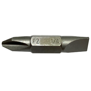 50-32-0200 Milwaukee Tool #2 Ph-1/4 In. Slt Dbl End Bit