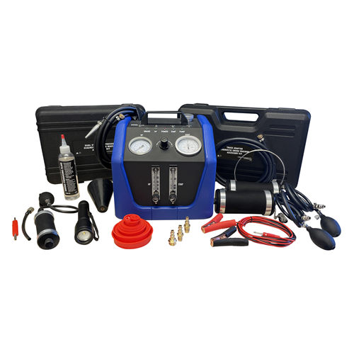 43070 Mastercool Dual Evap/High Pressure Diagnostic Smoke Machine W/ Truck Adapter Kit