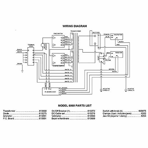 Model 6068 Click Here For A Parts List,Wiring Diagram Or Schematic