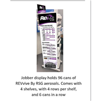 90997 Norton Abrasives Revive Aerosols Jobber Display Rack