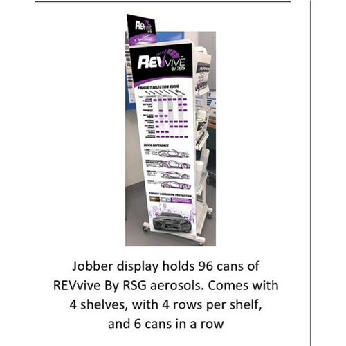 90997 Norton Abrasives Revive Aerosols Jobber Display Rack