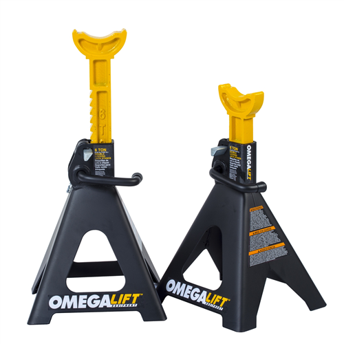 32068 Omega 6 Ton Double Locking Ratchet Style Jack Stands