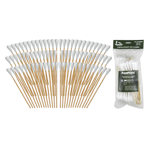 45075 Ramrodz .45 Caliber 8" Bamboo Handle 75 Pcs Ramrodz