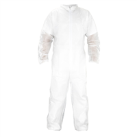 6843 Sas Safety Disp. Lightweight Polypropylene Coveralls, L