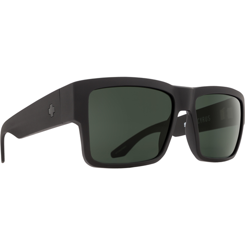 673180374863 Spy Optic Inc Cyrus Sunglasses, Matte Black Frame W/ H