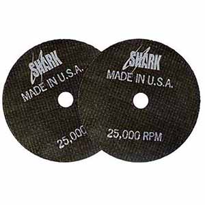 27-10 Shark Industries 10Pk Cut-Off Wheels,3X1/16X1/4,10Pk