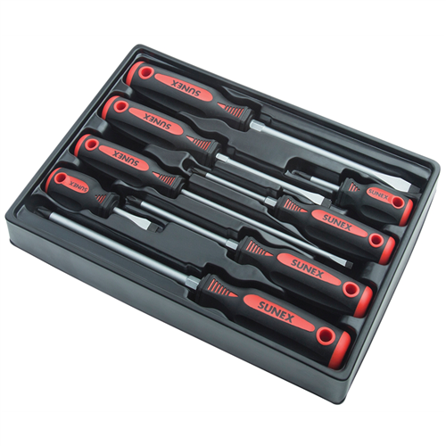 118SS Sunex 8-Piece Combination Screwdriver Set