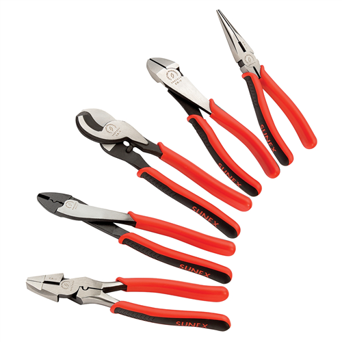 3607V Sunex Professional Pliers Set 5-Piece