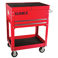 8035R Sunex Compact Slide Top Utility Cart, Red