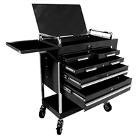 8045BK Sunex Hd 5-Drawer Service Cart, Black