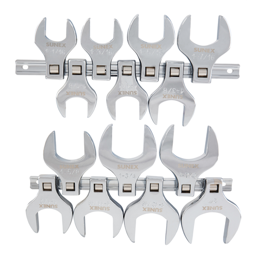 9721A Sunex 14 Pc 1/2" Dr. Jumbo Sae Crowfoot Wrench Set