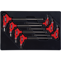 9857T Sunex 7-Piece T-Handle, Star Hex Key Set