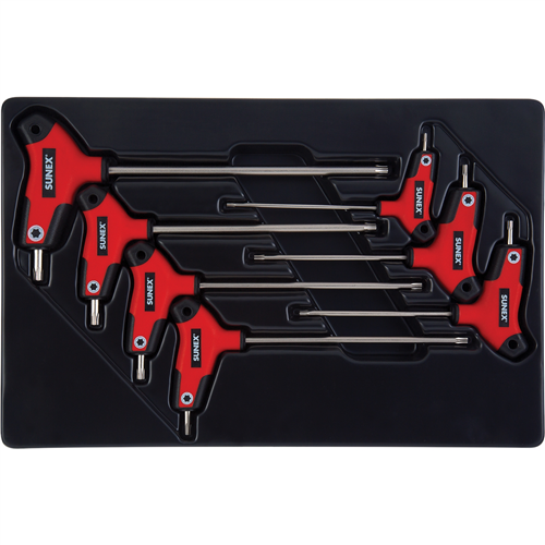 9857T Sunex 7-Piece T-Handle, Star Hex Key Set