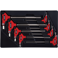 9858M Sunex 8-Piece T-Handle, Hex, Metric Hex Key