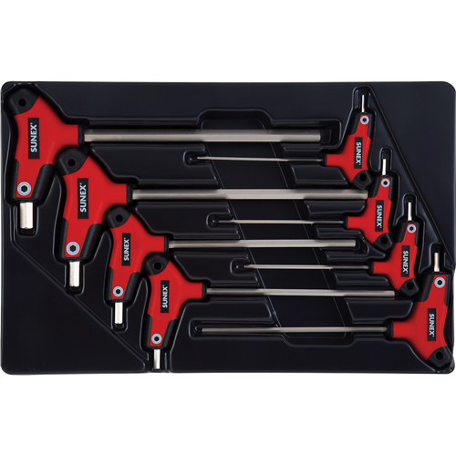 9858M Sunex 8-Piece T-Handle, Hex, Metric Hex Key