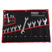 9914A Sunex 14 Pc. Full Polish Sae Angle Head Wrench Set