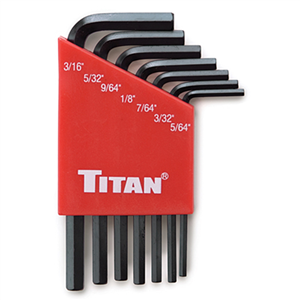 12727 Titan 7-Pc Sae Short Hex Key Set