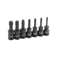 42977 Titan 7-Pc 1/2" Dr Star Impact Bit S