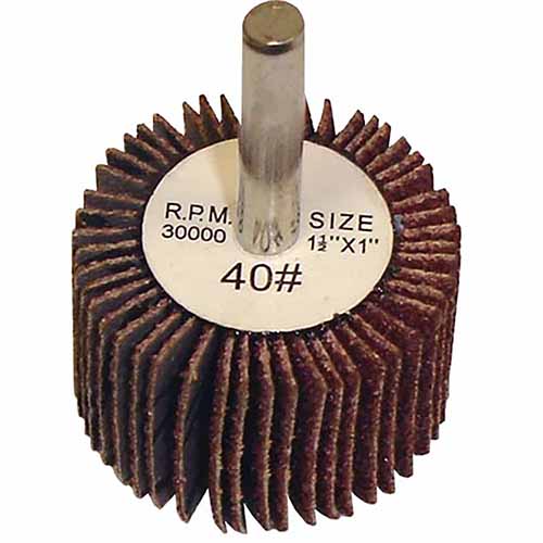 The Main Resource,I506 TMRMI506,TMRMI506 The Main Resource Flap Wheel 1.5" X 1" X 1/4" - 40 Grit,