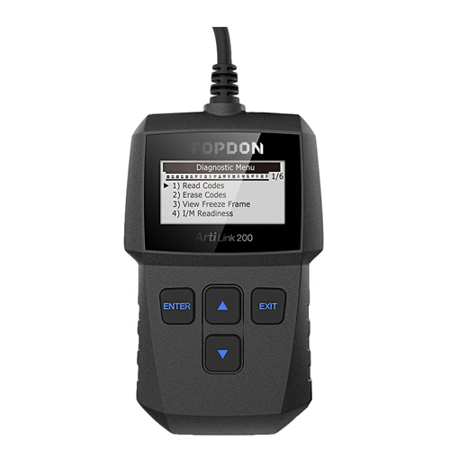 ArtiLink300 - Code Reader - O2 Sensor Test & Freeze Frame Data