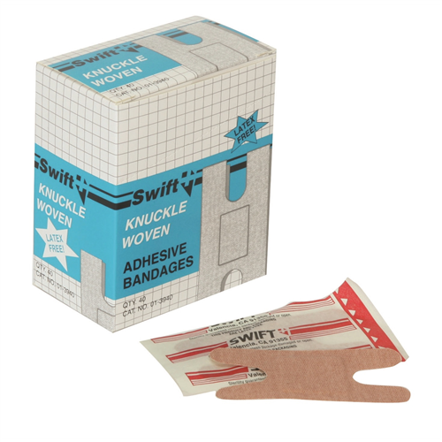 013940-H5 Uvex First Aid Woven Knuckle Bandages (Box Of 40)