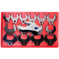 7814 V-8 Tools Crowfoot Wrench Set 14Pc 1/2Dr  1-1/16-2