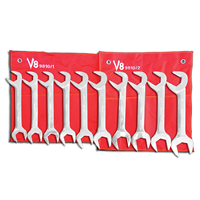 9810 V-8 Tools 10Pc Jumbo Angle Wrench Set 1-5/16 - 2"