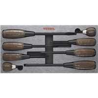 3308EVA Vessel Tools Wood-Compo Non-Slip Sd 8Pc Set In Eva