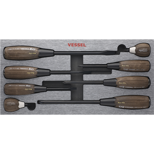 3308EVA Vessel Tools Wood-Compo Non-Slip Sd 8Pc Set In Eva