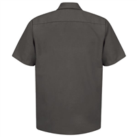 SP24CH-SS-XL Workwear Outfitters Mens Short Sleeve Charcoal Poplin Work Shirt