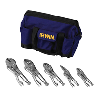 2077704 Vise Grip Irwin Vise-Grip 5-Piece Locking Pliers Set In Bag