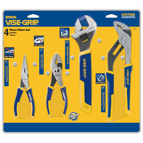 2078705 Vise Grip 4-Piece Vise-Grip Propliers Set