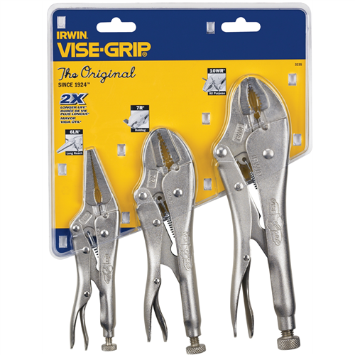 323S Vise Grip 323S  3 Pc. Tool Set Contains One Each: 10Wrr, 7Rr And 6Lnr Locking Tools