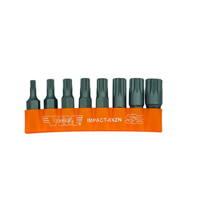 IMPACT-8XZN Vim 8Pc. 5/16" Shank Triple Square Bit Set