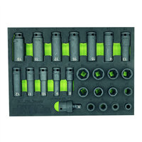 IMPACT625M Vim 25 Pc. 3/8" Dr. Metric  Impact Socket Set