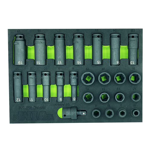 IMPACT625M Vim 25 Pc. 3/8" Dr. Metric  Impact Socket Set