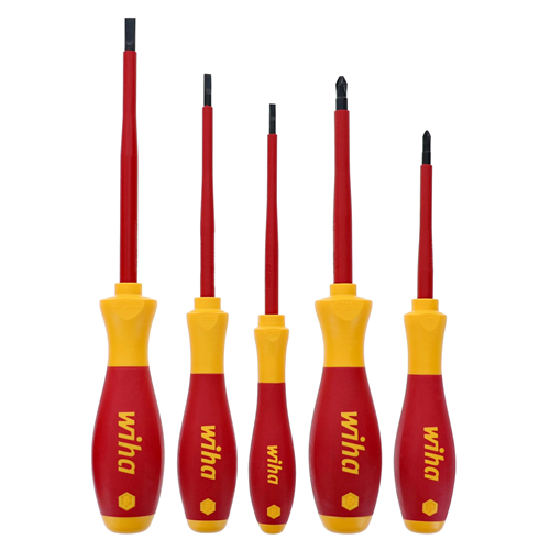 32084 Wiha Tools Insulated Slot/Ph 5Pc Set. Set Includes: Slotted 3.5, 4.5, 6.5Mm | Phillips #1, #2