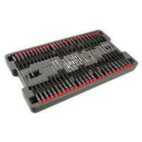 92191 Wiha Tools Precision Screwdrivers Set Includes: Slotted, Phillips, Torx, Hex Inch And Metric Drivers And Nut Drivers In Molded Tray. 51 Piece Set. Dimension Of Tray - 20" X 11.5" X 2"