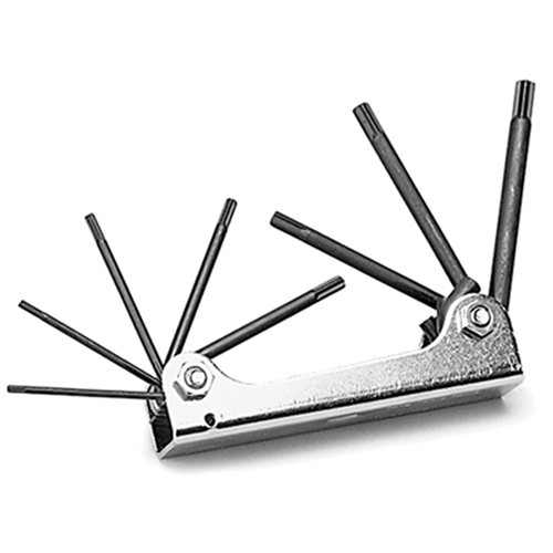 W1317 Wilmar Corp. / Performance Tool 8 Pc Folding Star Bit Set Chrv