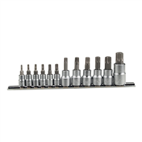 W1335 Wilmar Corp. / Performance Tool 12 Pc Star Bit Socket Set Chrv