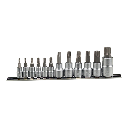 W1335 Wilmar Corp. / Performance Tool 12 Pc Star Bit Socket Set Chrv