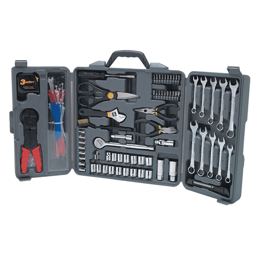 W1519 Wilmar Corp. / Performance Tool Tool Set 265Pc Tri-Fold W/Cable Ties