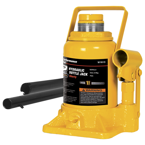 W1643 Wilmar Corp. / Performance Tool 12 Ton Shorty Hydraulic Bottle Jack