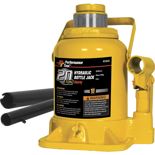 W1644 Wilmar Corp. / Performance Tool 20 Ton Shorty Hydraulic Bottle Jack